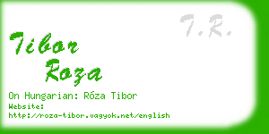 tibor roza business card